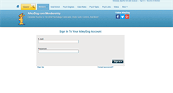Desktop Screenshot of member.alleydog.com