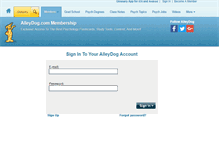 Tablet Screenshot of member.alleydog.com